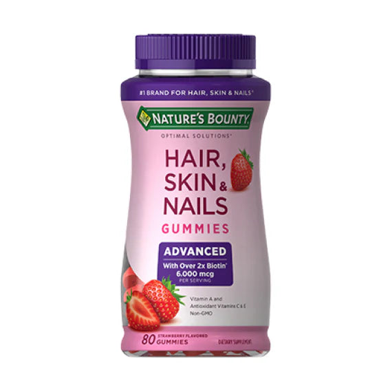 Nature Bounty Optimal Solutions Advanced Hair Skin Nails Vitamines 6000mcg