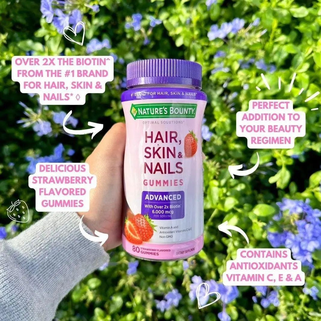 Nature Bounty Optimal Solutions Advanced Hair Skin Nails Vitamines 6000mcg