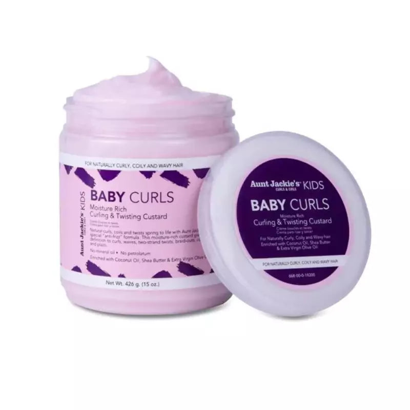Aunt Jackies Baby Curls Moisture Rich Curling & Twisting Custard Crème Coiffante