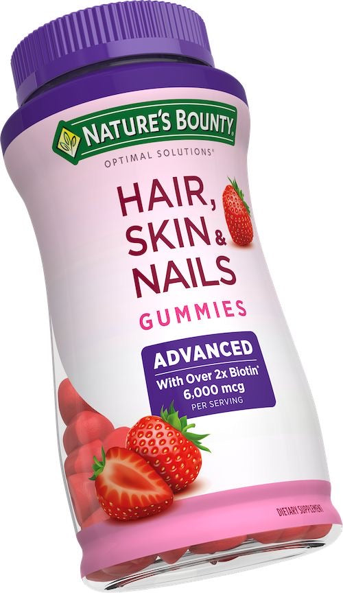 Nature Bounty Optimal Solutions Advanced Hair Skin Nails Vitamines 6000mcg