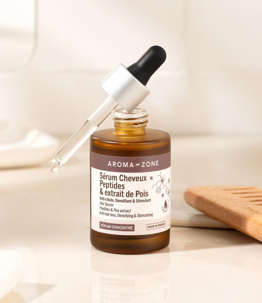Aroma Zone - Sérum cheveux anti-chute Peptides & extrait de pois
