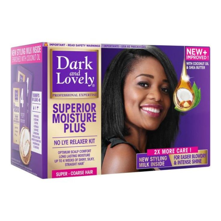 Dark And Lovely Superior Moisture Plus - Kit Défrisant Sans Soude Super
