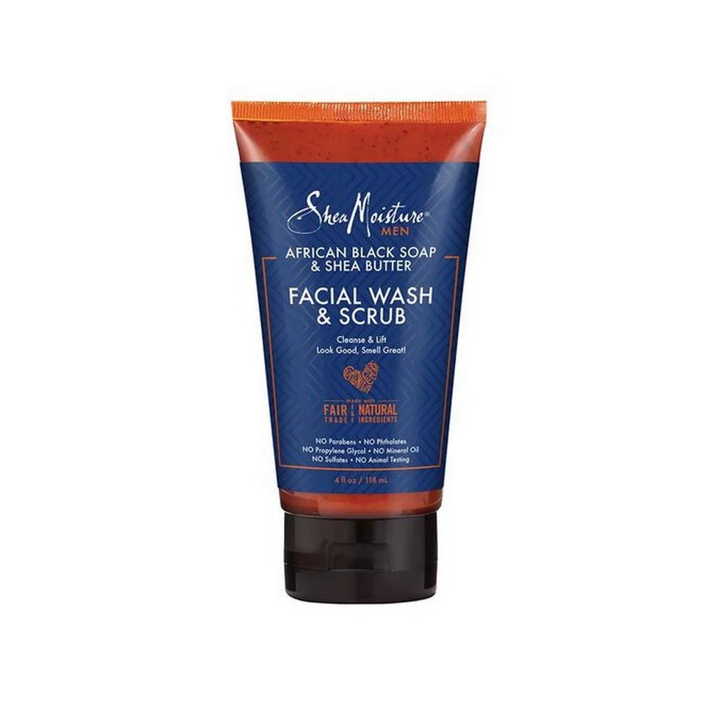 Shea Moisture Men Facial Wash & Scrub | DjieFall