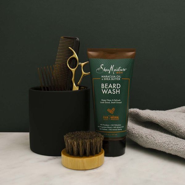 Shea Moisture Men Beard Wash - Nettoyer et rafraîchir en profondeur | DjieFall