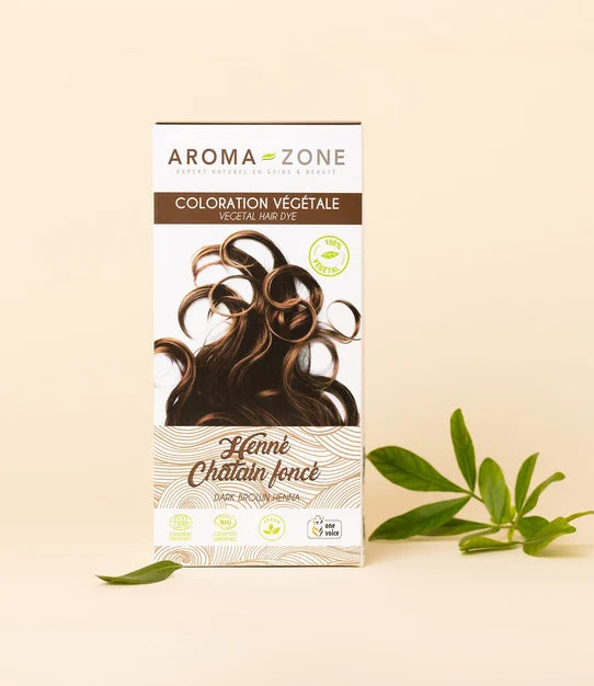 Aroma Zone - Henné Châtain foncé BIO - coloration végétale | DjieFall